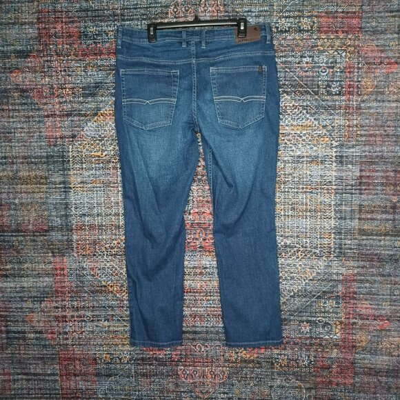 Buffalo David Bitton mens dark Jackson-X straight stretch jeans 36x30 EUC - Picture 2 of 8